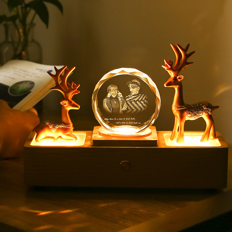 Lampe 3d Personnalisé Photo, Cadeau Anniversaire