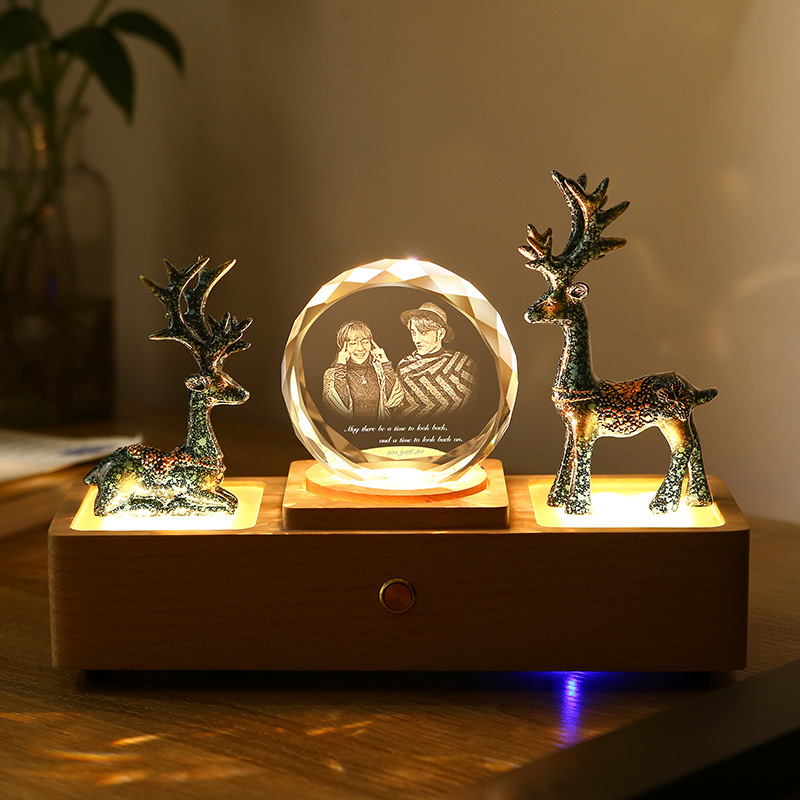 Lampe 3d Personnalisé Photo, Cadeau Anniversaire